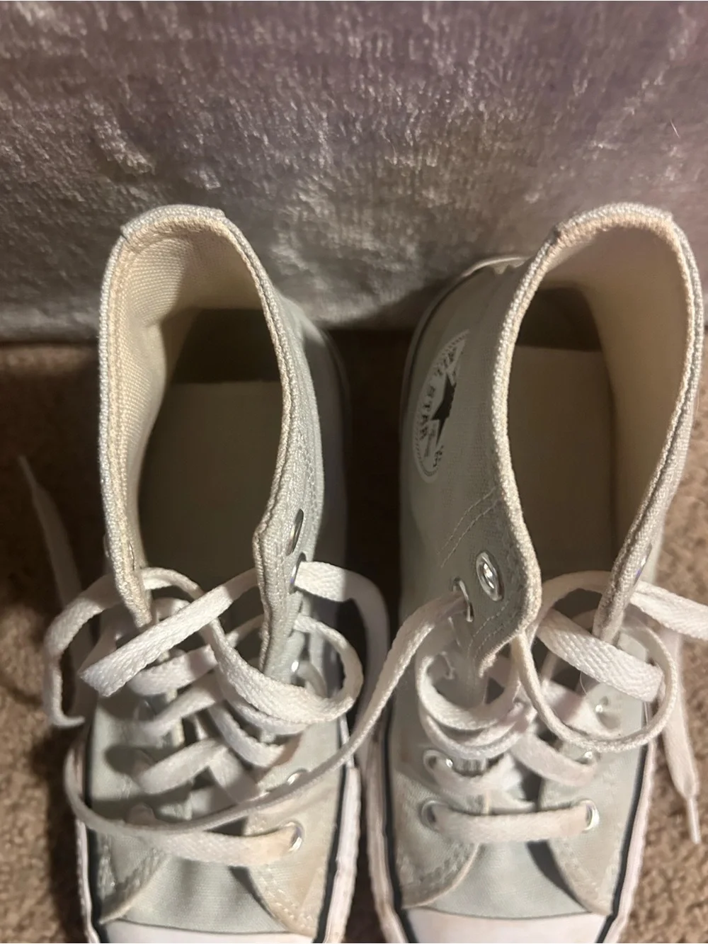 Converse Kids' White High-Top Chuck Taylor All Star Sneakers size 3